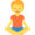 person in lotus position